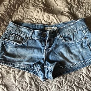 Distressed Jean Shorts